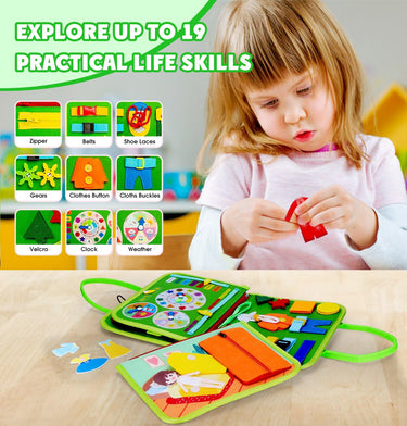 EduPlay Busy Board | Estimula el Aprendizaje - Tablero de Actividades Montessori para Niños Pequeños